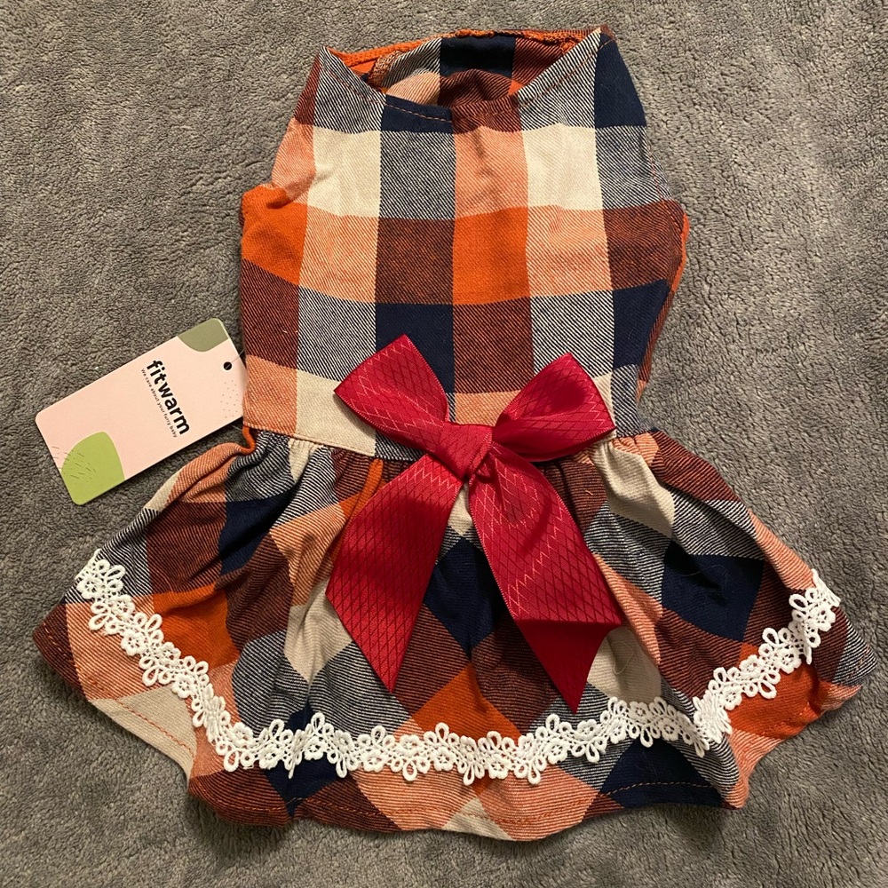 🐾 Dog - Plaid Dress (NEW)